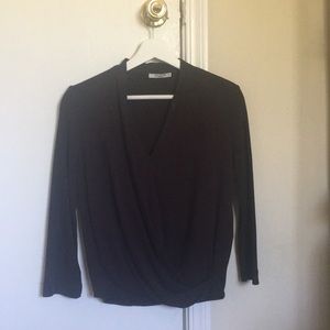 Purple v-neck MM LaFleur blouse